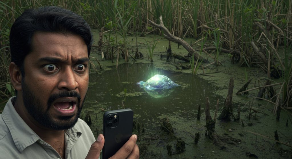 A Glittering Object in the Swamp, Man Zoomed His Camera, The Truth Blew His Mind!