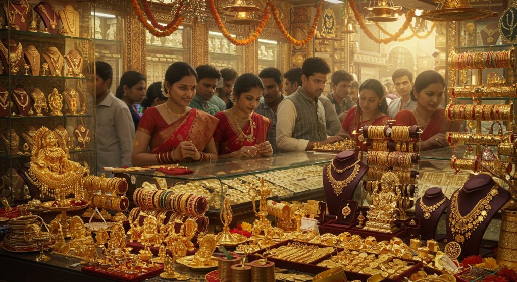 Dhanteras Sees ₹1 Lakh Crore in Shopping: Gold and Silver Sales Hit ₹60,000 Crore, Up 25% From Last Year