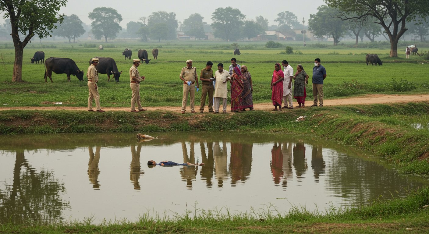 श्रावस्ती में सनसनी: तालाब में मिली अधेड़ की लाश, मवेशी चराने निकले थे घर से; पुलिस जांच में जुटी, इलाके में दहशत