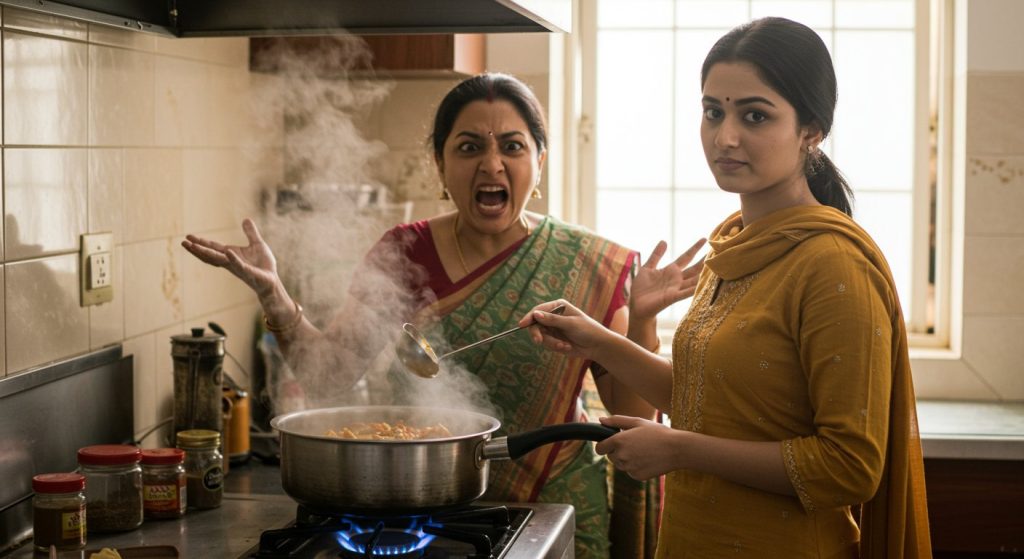 Sister Serves Hot Food, Elder One Creates Scene, Younger One Quickly Teaches Lesson! Video Goes Viral.