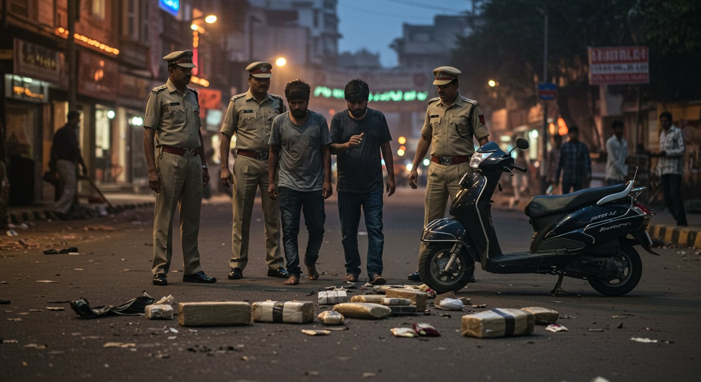 आगरा में स्कूटी से हेरोइन तस्करी का बड़ा खुलासा: पांच करोड़ की ड्रग्स के साथ दो गिरफ्तार, होटल-बार में होनी थी सप्लाई