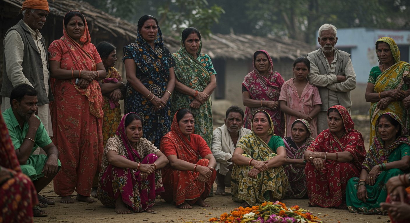 यूपी: कुसियापुर में 12 मौतों का मातम, किसी ने खोया बेटा तो किसी ने पति; तस्वीरें रुला देंगी