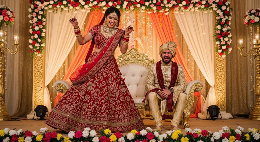 Bride's Incredible Dance Moves on Stage Leave Groom in Splits!