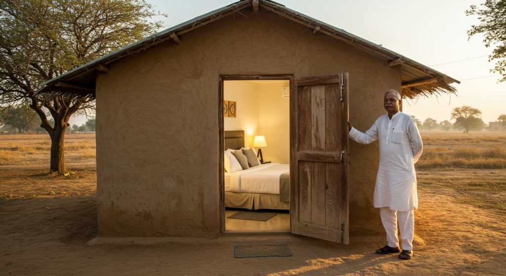 Man transforms small hut into a spectacular 5-star room; his ingenious desi hack stuns everyone!