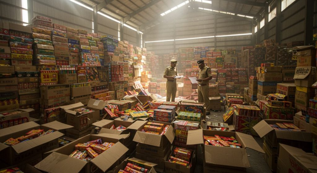 Massive Haul of Firecrackers Found in Ghaziabad: Illegal Stock Also Arrived from Agra, Causes Stir!