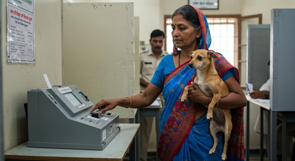 Woman Casts Vote in Dog's Name, Video Goes Viral, Creates Uproar!