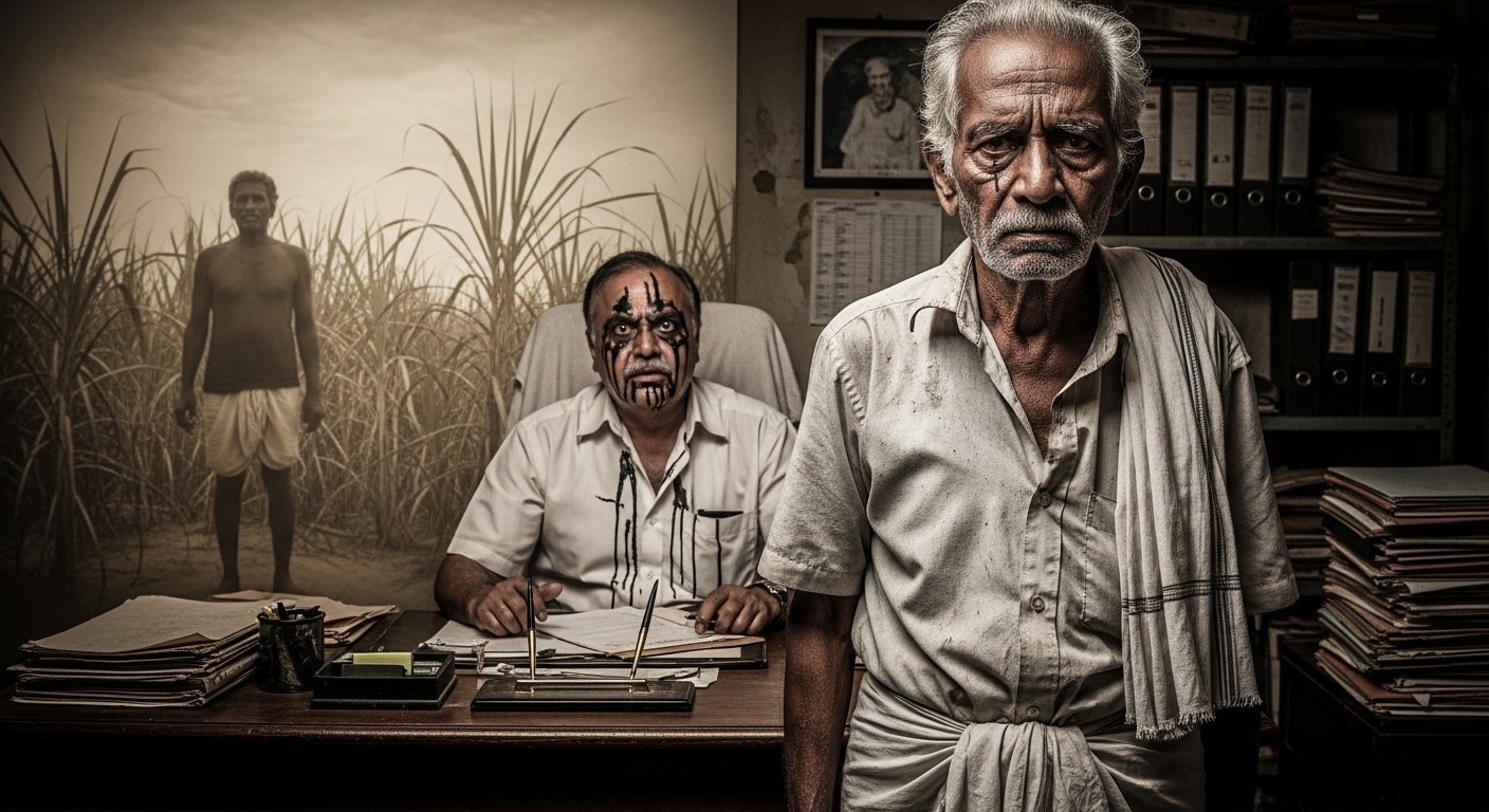 गन्ने के बकाया पैसों के लिए लड़ते-लड़ते पिता की मौत, इंसाफ न मिलने पर बुजुर्ग बेटे ने सचिव पर फेंकी स्याही: एक मार्मिक गाथा