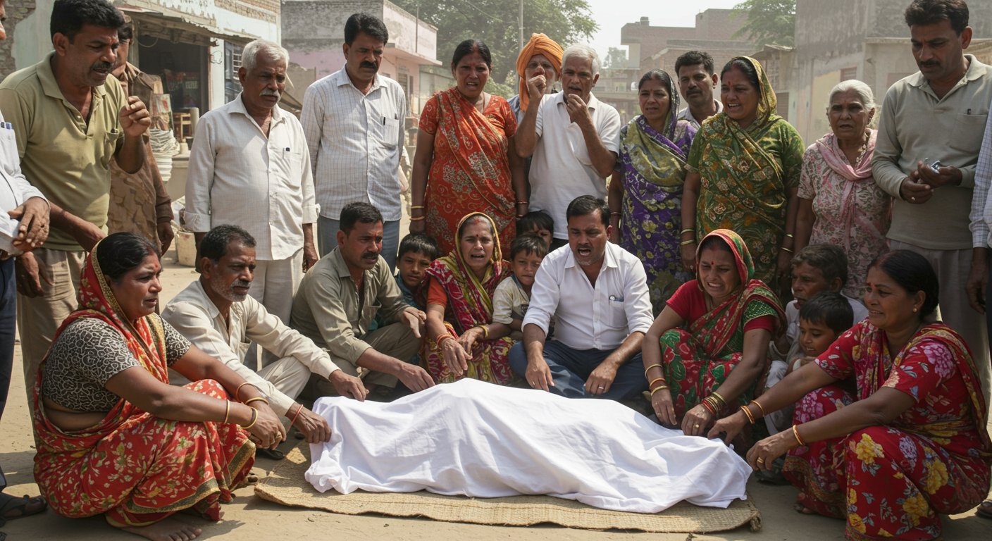 सुल्तानपुर में खूनी वारदात: लाठी-डंडों से पीटकर बुजुर्ग की निर्मम हत्या, न्याय के लिए परिजनों का हंगामा