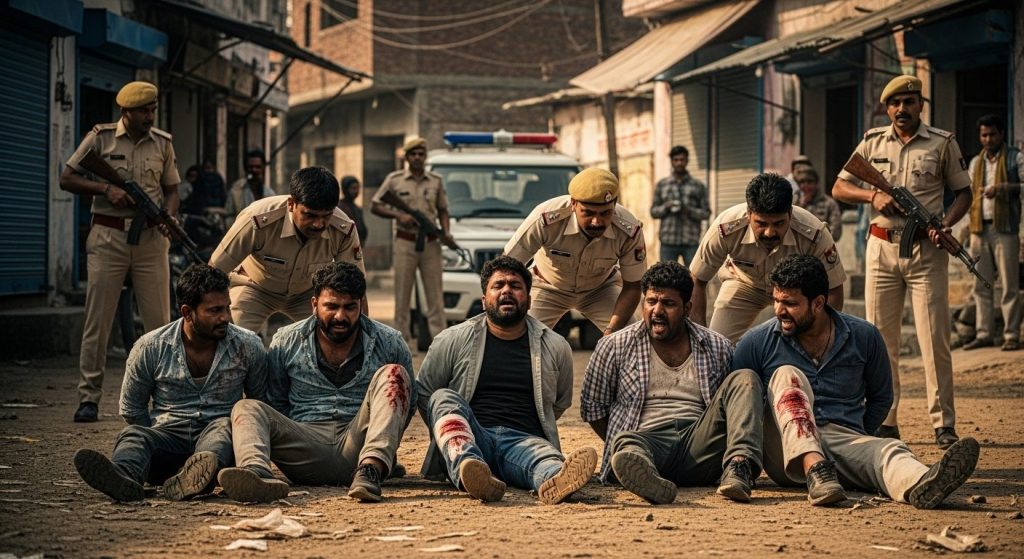 Major Police Action in Sultanpur: 5 Miscreants Arrested in Two Encounters, 3 Shot in Leg