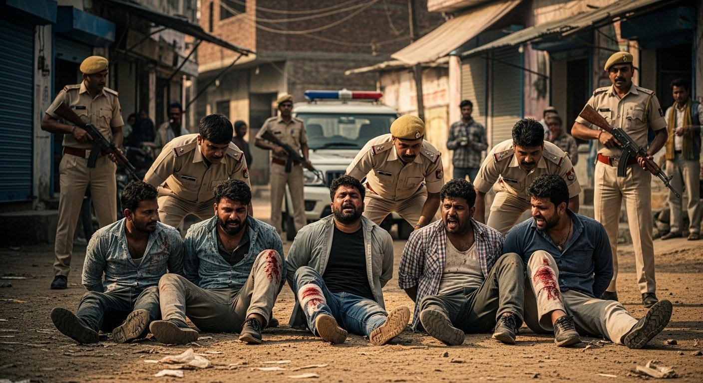 सुल्तानपुर में पुलिस का बड़ा एक्शन: दो मुठभेड़ों में 5 बदमाश गिरफ्तार, 3 के पैर में लगी गोली