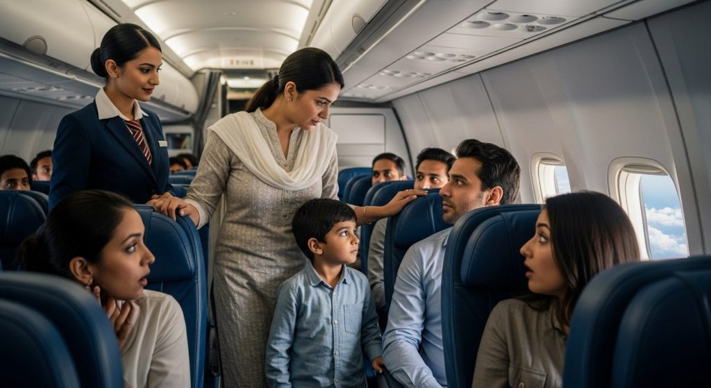 Woman's uproar over window seat for child on plane: Then something happened that stunned everyone.
