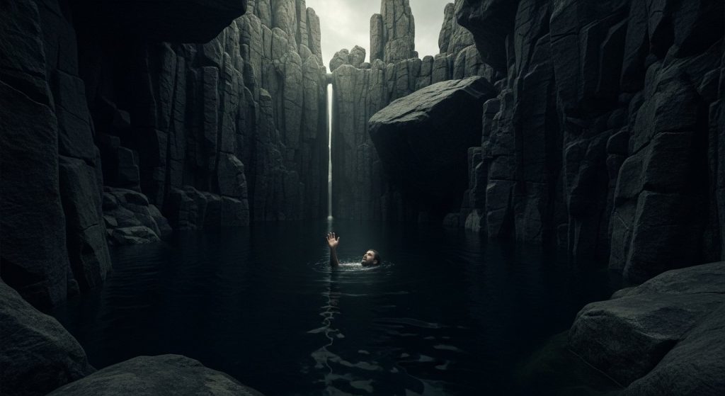 Horrific Accident: 'Well of Death' Amidst Rocks Claims Man Who Went to Bathe