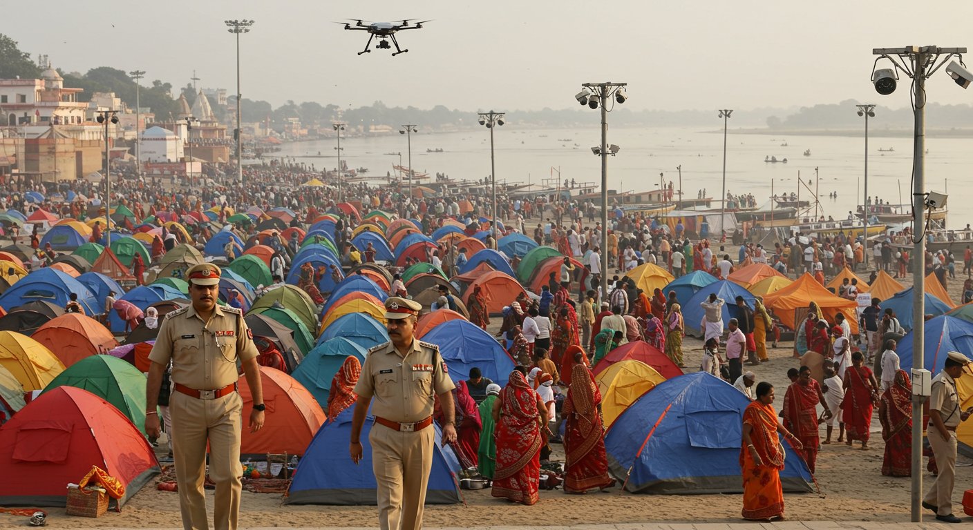तिगरी मेले में अभूतपूर्व सुरक्षा: डीआईजी ने खुद परखी व्यवस्थाएं, ड्रोन-सीसीटीवी से होगी पल-पल की निगरानी