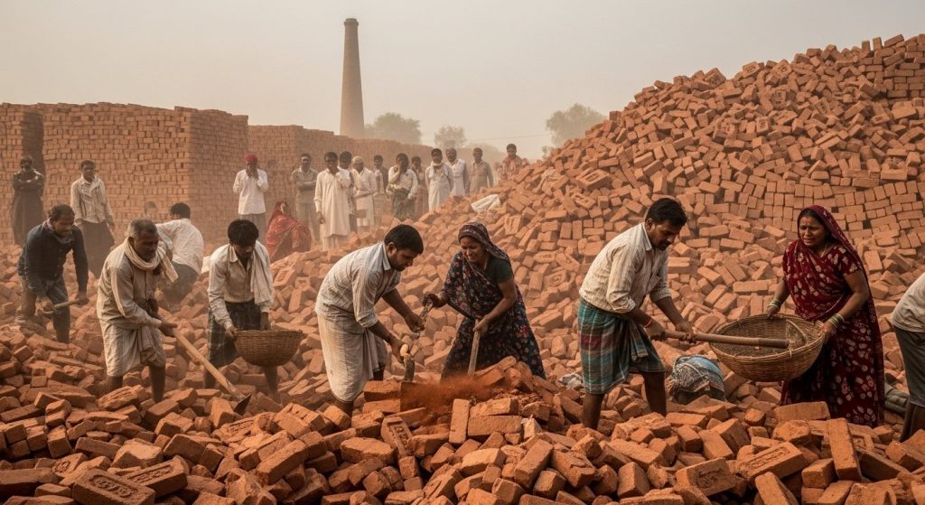 Tragic Accident in Bagpat: Brick Stack Collapses at Kiln, Accountant and Labourer Dead, Several Injured