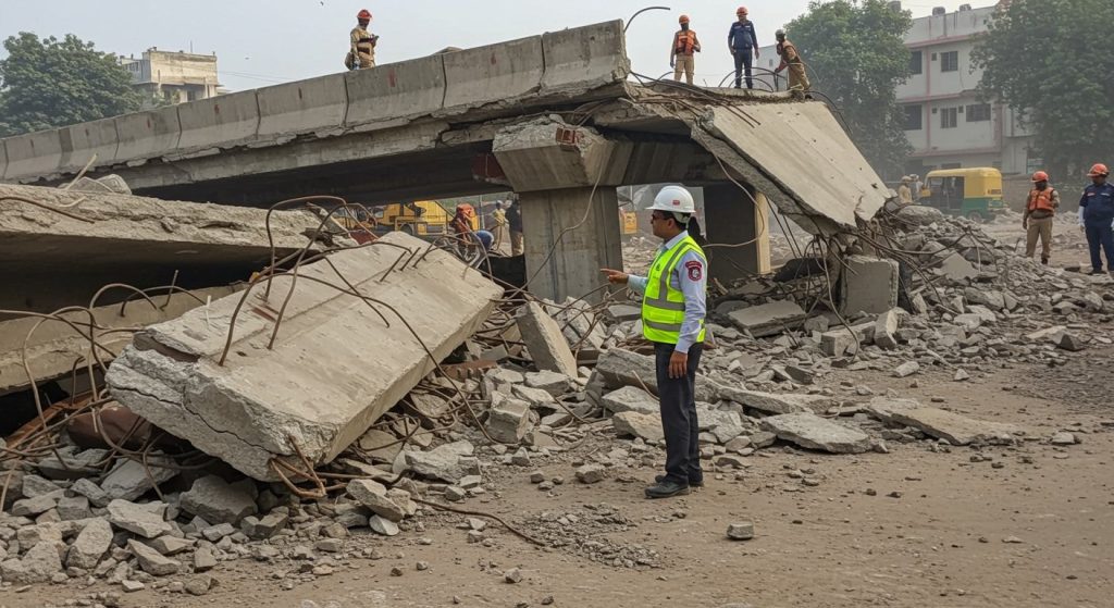 Tundla Overbridge Accident: Relief! No Worker Trapped in Debris, Engineer Reveals Real Cause of Horrific Accident