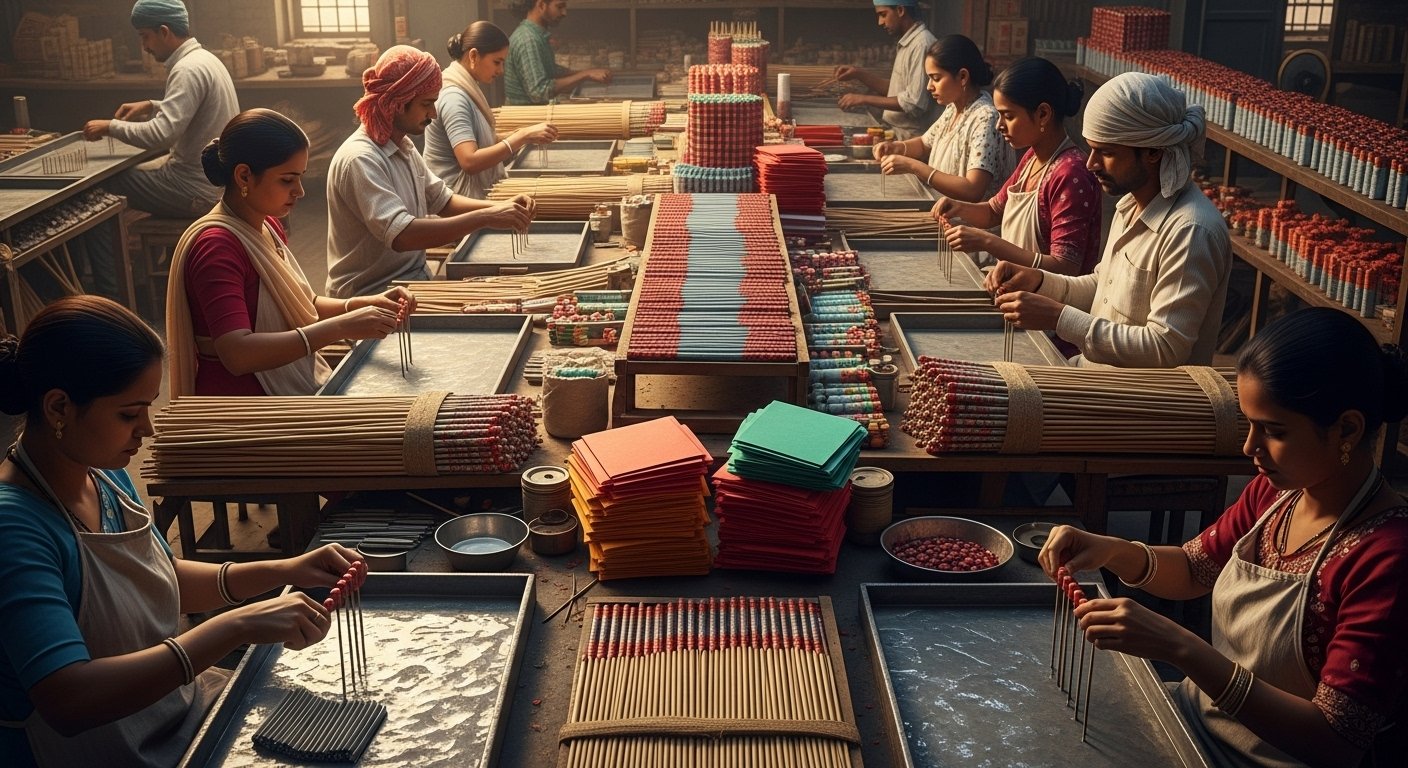 दिवाली से पहले फुलझड़ी फैक्ट्री का अद्भुत वीडियो वायरल, सोशल मीडिया पर छाया ‘शानदार नजारा!’