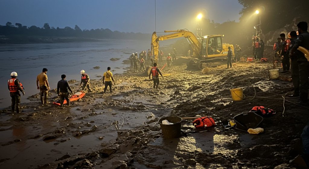 Utangan River Accident: Six Bodies Trapped in Swamp, Search Operation Halted at 18 Feet; Know the Latest Update