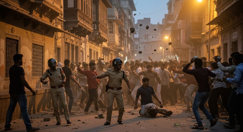 Deadly stone pelting on police in Varanasi: 5 policemen, including an ACP, injured; case registered against 120