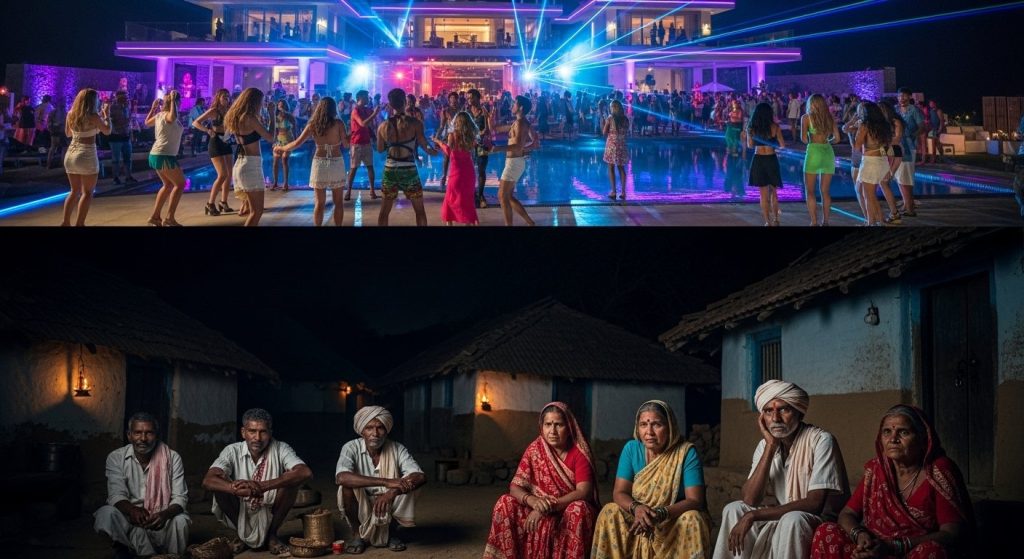Village Plagued by Billionaire's 'Wild' Parties; Locals Embarrassed by Guests in Skimpy Attire!