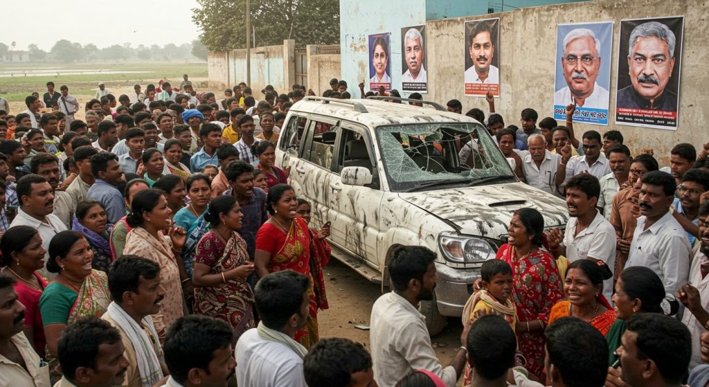 Pain and Anger: Violent Protest by Villagers Over Seven Drowned in Utangan Remaining Missing; SDM's Vehicle Damaged, BJP Leaders' Photos Blackened