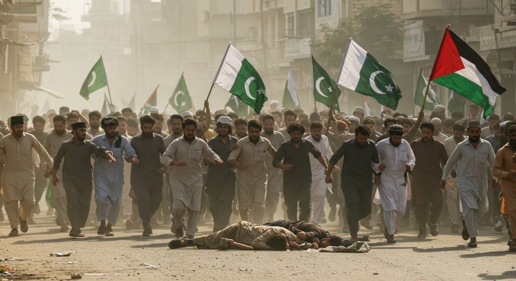 Violence Erupts in Pakistan Over Gaza Peace Plan: 2 Killed During March Towards US Embassy