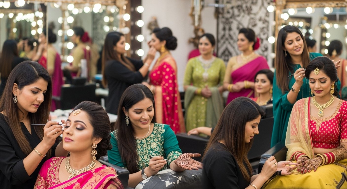 करवा चौथ पर ‘सजना है मुझे सजना के लिए’ की धूम: सौंदर्य बाजार में बंपर बुकिंग, रौनक बढ़ी!