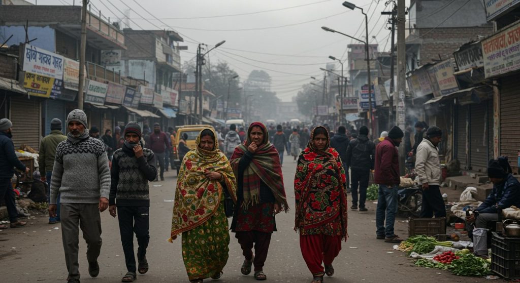 Sudden severe cold in Bareilly: Cloudy skies, intensified chill, changing weather taking a heavy toll on health.