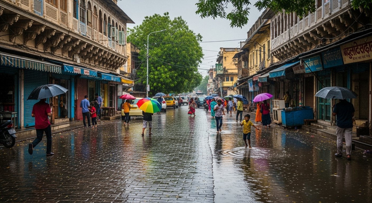 राजधानी में झमाझम बारिश से मौसम हुआ सुहाना, पुरवाई से और गिरेगा पारा: जानें पूरा अपडेट