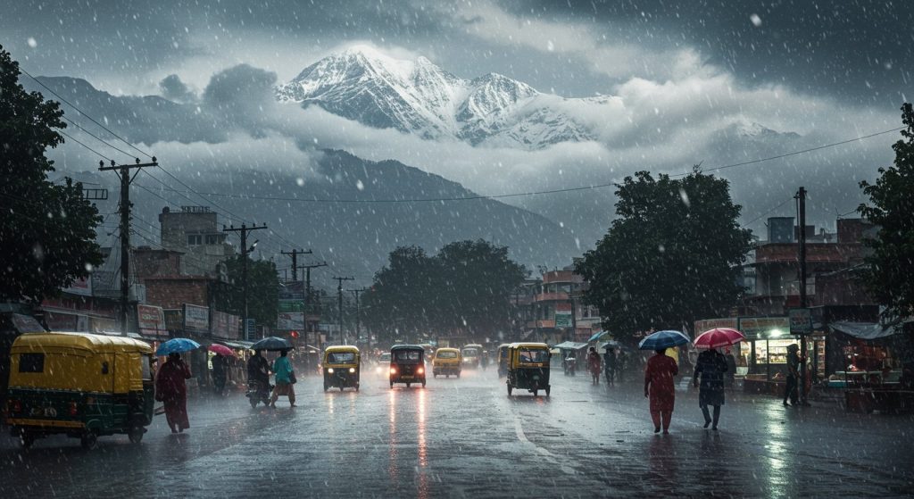 Heavy rain in Delhi, UP, and Haryana, snowfall in the mountains; cloudy conditions to continue even today!