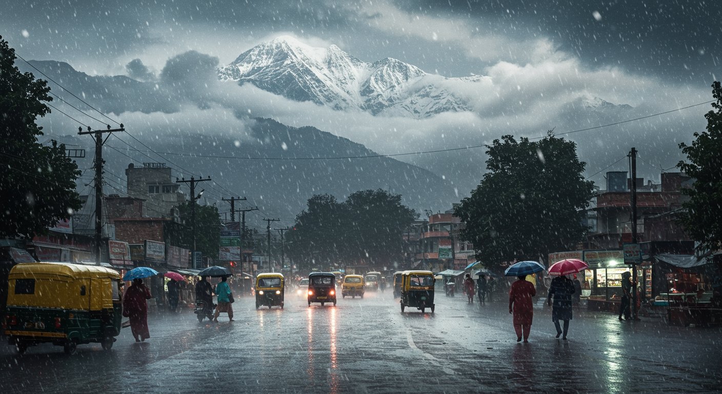 दिल्ली, UP और हरियाणा में झमाझम बारिश, पहाड़ों पर बर्फबारी; आज भी जारी रहेंगे बादलों के डेरे!