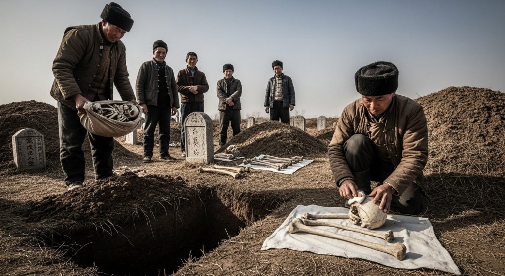 Shocking Custom: Abroad, On 'Pitru-Paksha', Bodies Are Exhumed From Graves And Bones Are Cleaned!