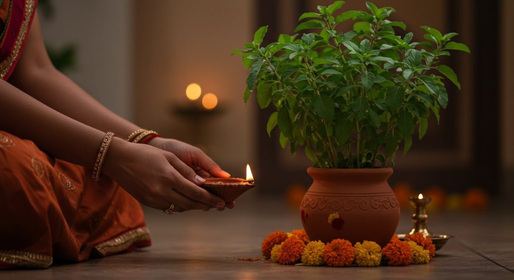 Lamp on Tulsi in Kartik: Know its Religious Significance, Rules, and Immense Benefits