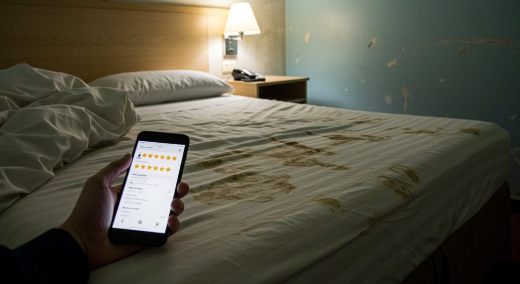 Man Books 1-Star Hotel After Checking Rating, Finds Disgusting Stains On Sheets; Story Goes Viral