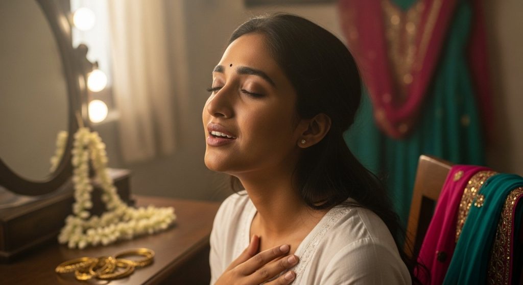 While getting ready, this girl sang such a melodious song, her voice captivated the world!