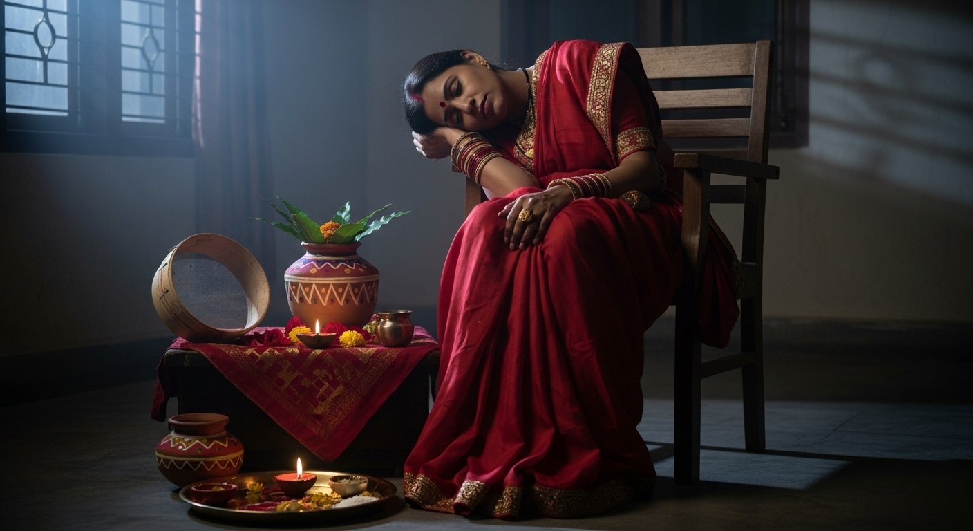 करवाचौथ का दर्दनाक अंत: पति की लंबी उम्र के लिए रखा निर्जला व्रत, प्रेम विवाह वाली पत्नी की कुर्सी पर मिली लाश
