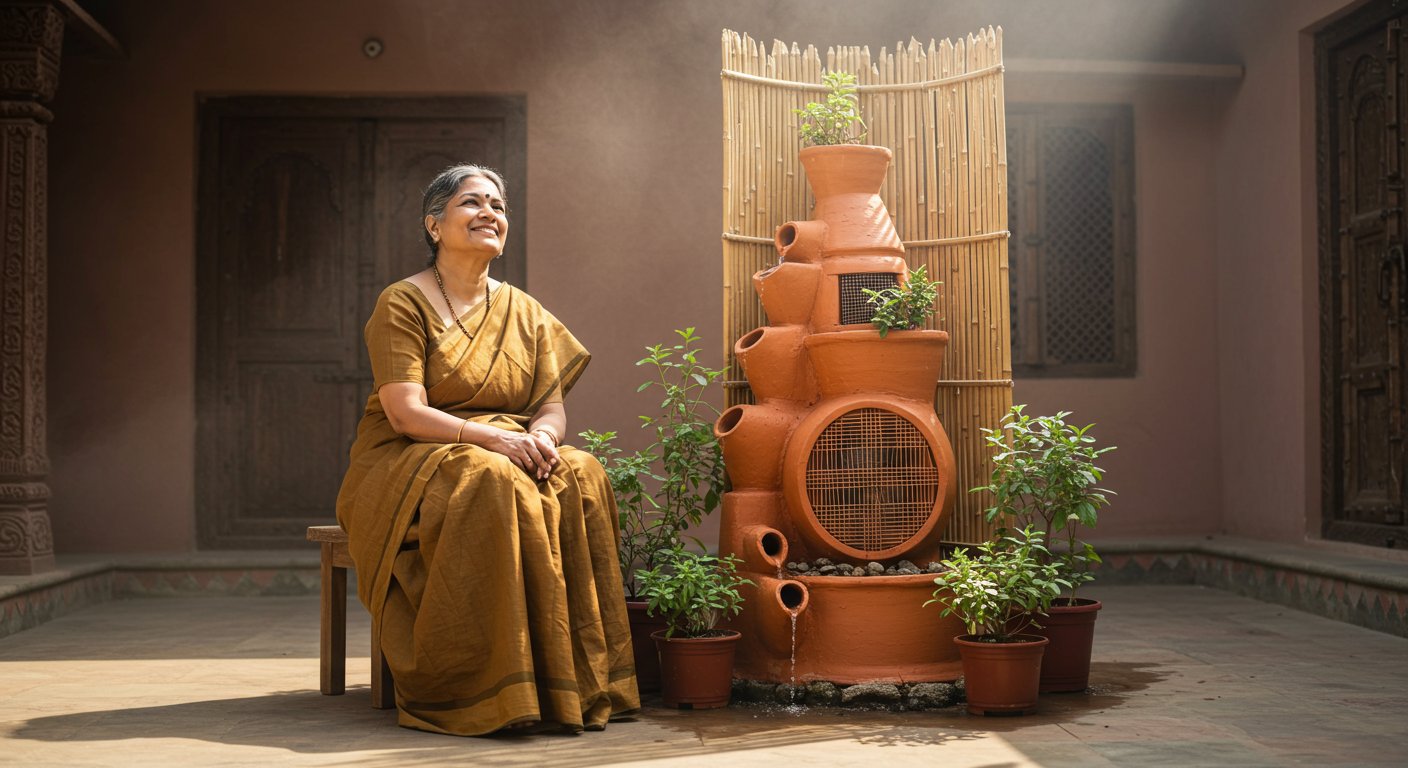 महिला ने बनाया अनोखा ‘कुदरती पंखा’, बिना बिजली-बिना बिल मिलेगी ठंडी हवा!