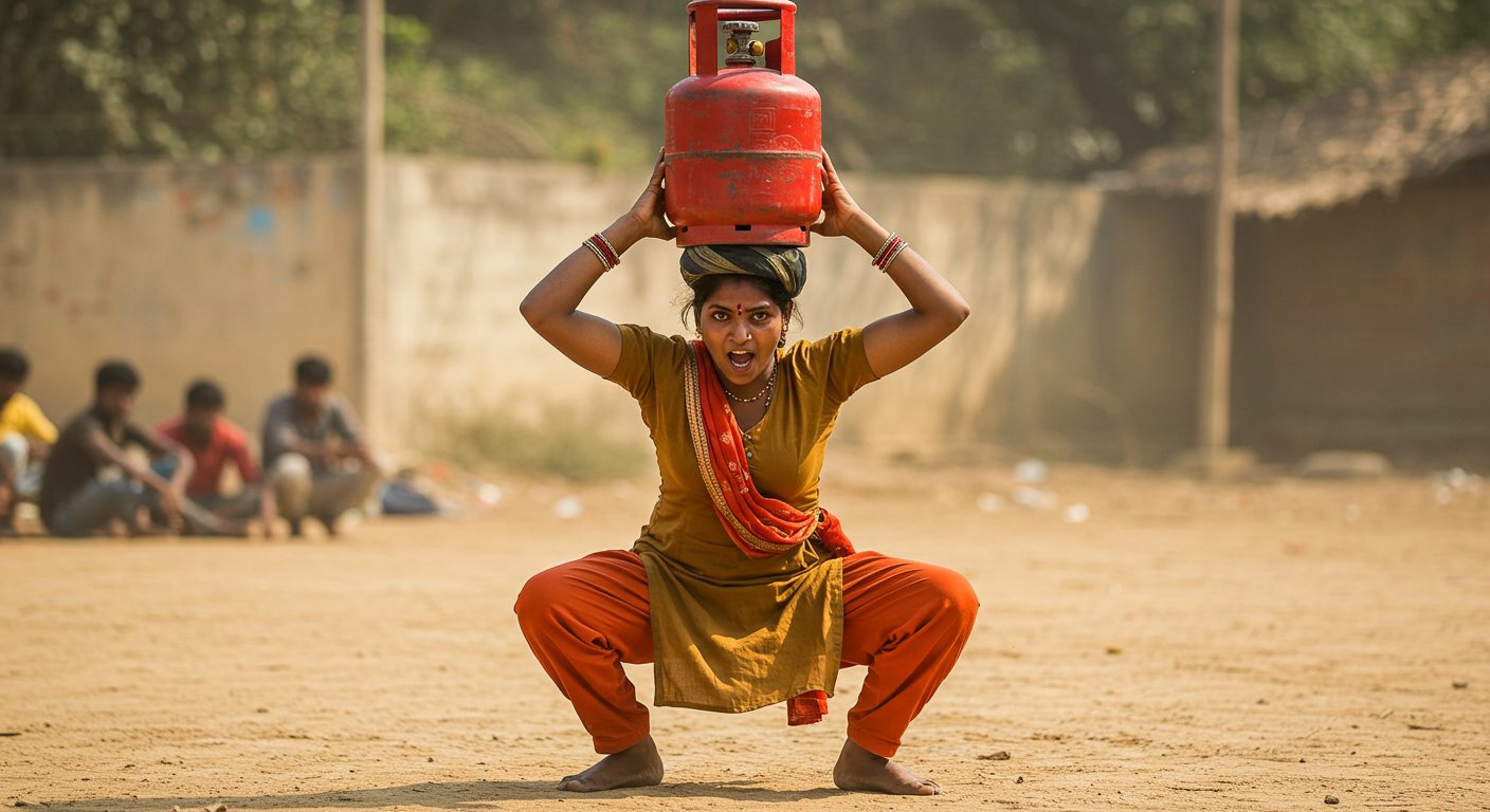 सिर पर LPG सिलेंडर रखकर महिला ने किया हैरतअंगेज डांस, वीडियो देख आंखें फटी रह जाएंगी!