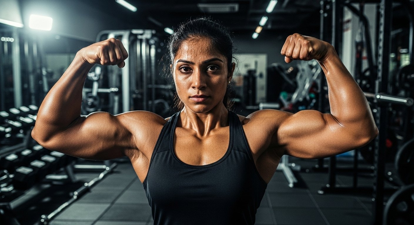 पुरुषों को भी मात दे रहे हैं इस महिला के डोले! जिम में पसीना बहाकर बनी दमदार पहचान