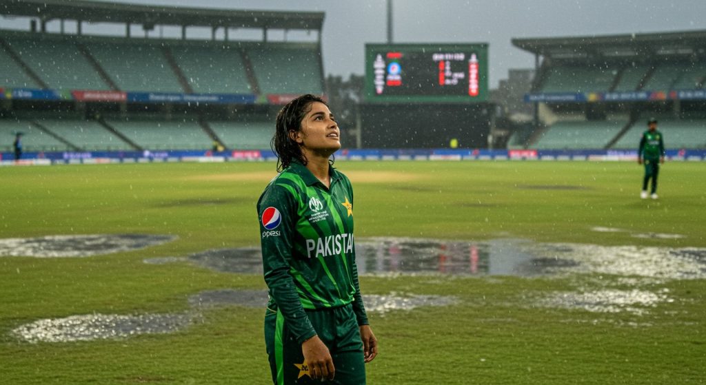 Women's World Cup: Rain Washes Out Crucial Pakistan-England Match in Colombo, Fatima Sana's Brilliant 4-Wicket Performance Also Goes in Vain