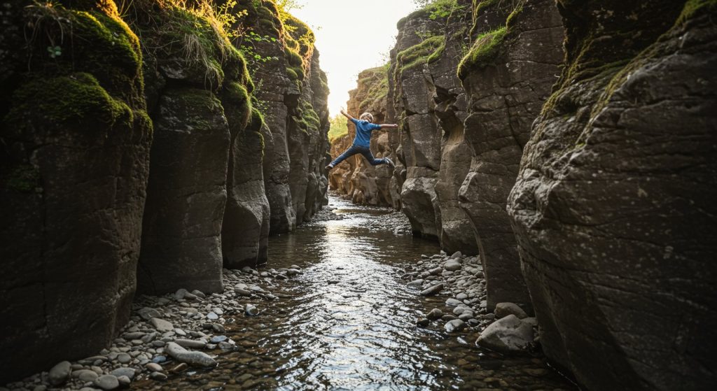 World's Thinnest River Goes Viral: 10,000 Years Old, Even Kids Can Cross in a Single Jump!