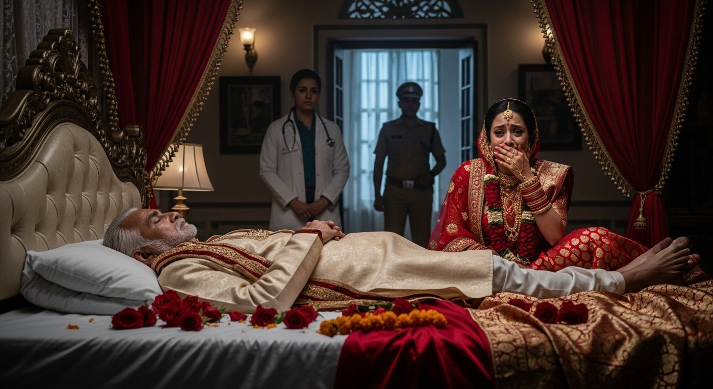 75 वर्षीय बुजुर्ग की सुहागरात पर दुखद मौत, डॉक्टरों ने हृदयघात को बताया संभावित वजह, पुलिस जांच जारी