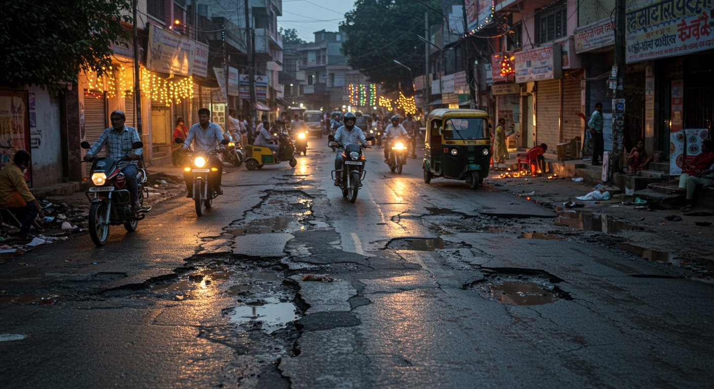 यूपी में सीएम योगी का आदेश बेअसर: दिवाली तक टूटी सड़कों पर ही होगा सफर, जानें क्या है वजह