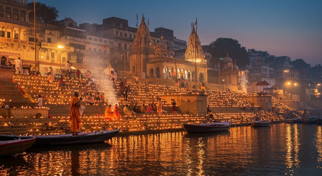 Kashi's Dev Deepawali: Ghats to dazzle with 1 million lamps; grand opening marked by conch shell and damru reverberations.