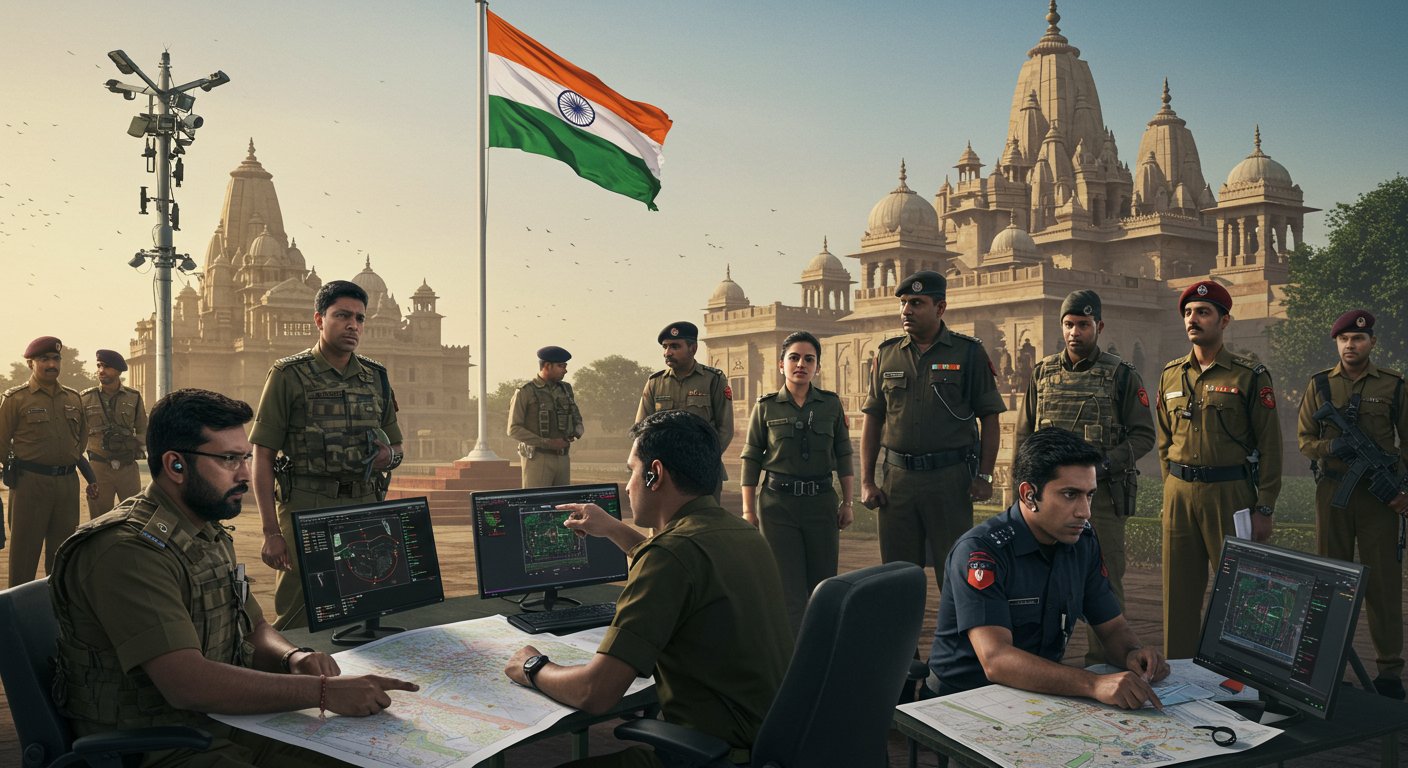 अयोध्या में ध्वजारोहण समारोह: खुफिया एजेंसियां हाई अलर्ट पर, 22 दिन पहले विशेषज्ञों ने डाला डेरा