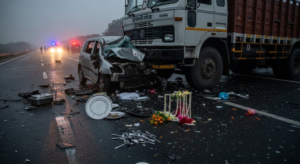 Car rams truck in Kurukshetra, 3 dead: 6 injured; victims were catering at former hockey team captain's wedding