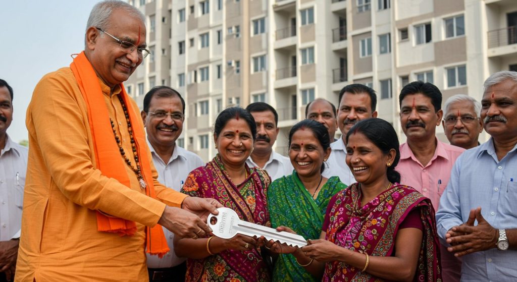 CM Yogi Hands Over Keys to Flats: Thousands of Families Get Own Homes, Beneficiaries Thank CM