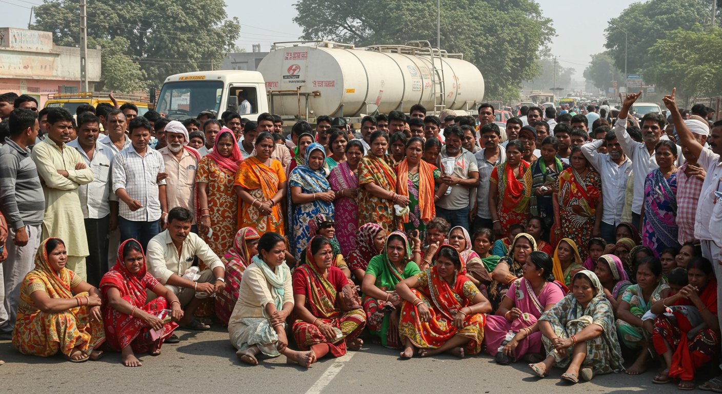 यूपी: दूध के टैंकर से कुचलकर मासूम की मौत, न्याय के लिए सड़क पर उतरे परिजन, लगाया भीषण जाम