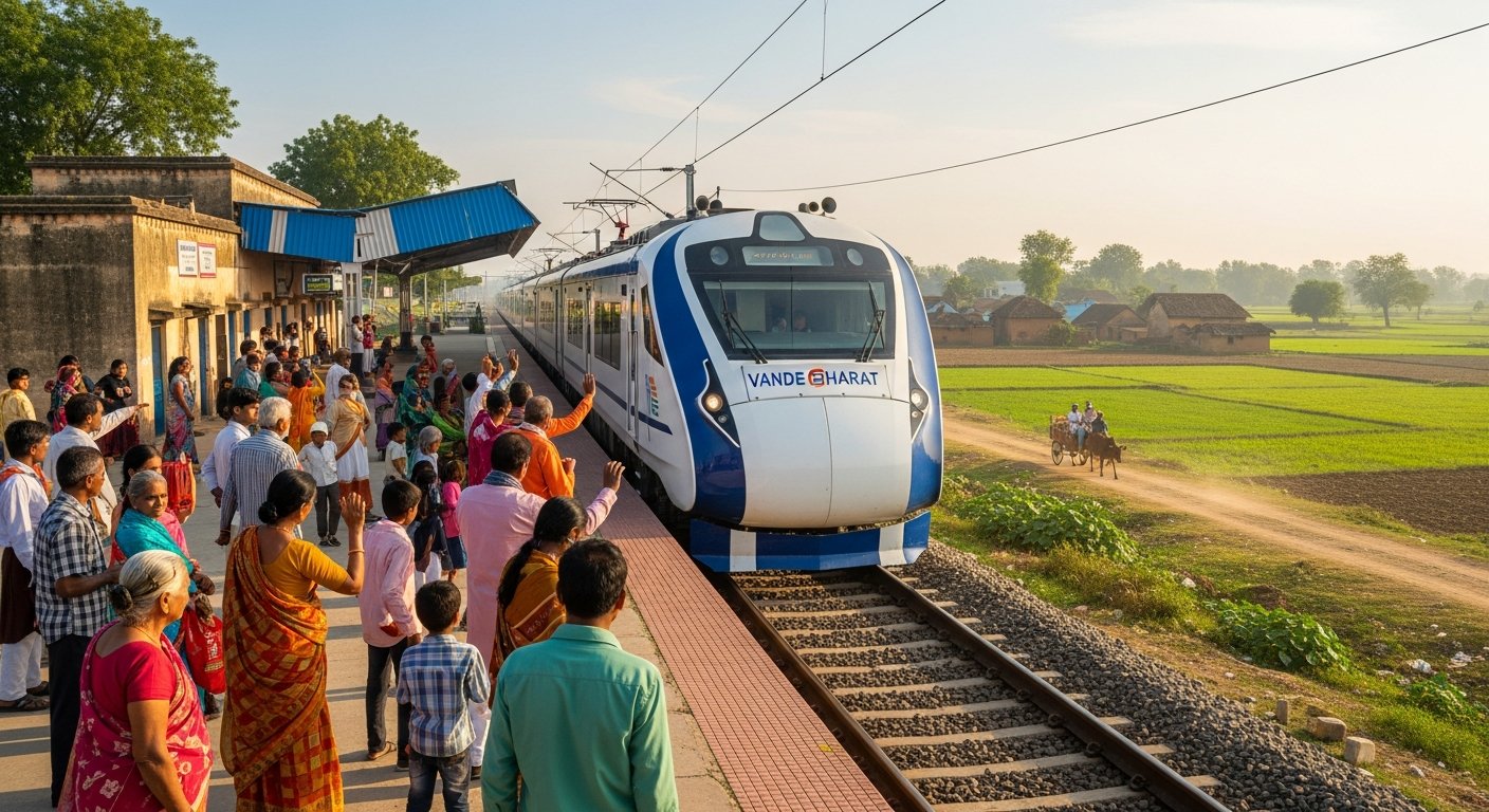 भारतीय रेलवे का बड़ा फैसला, गांव-कस्‍बे से चलेगी वंदेभारत,आप वाला भी है इसमें