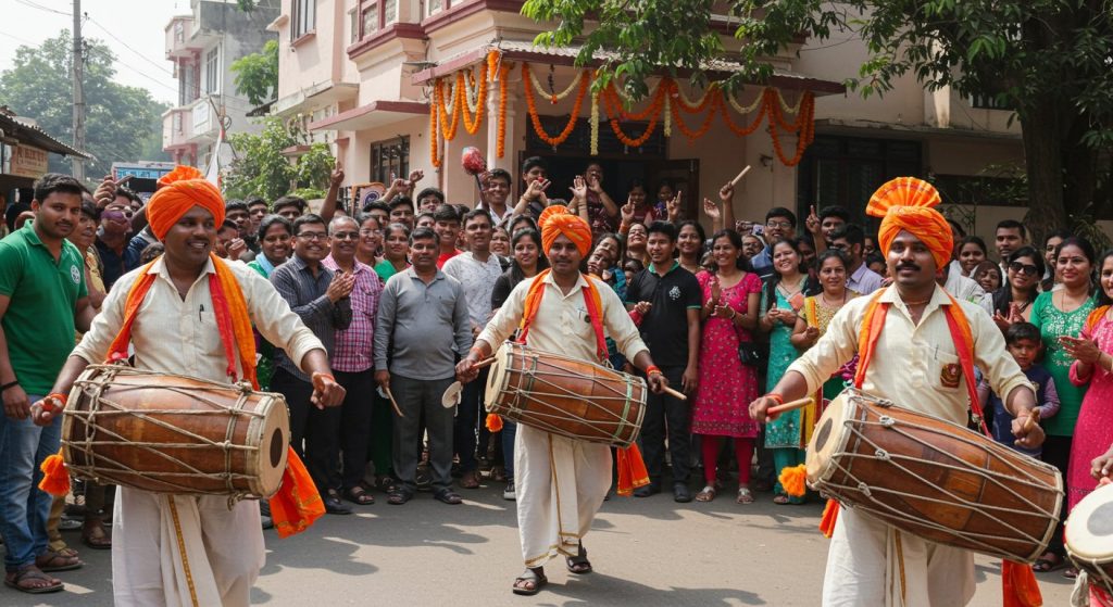 Deepti Sharma: Waiting for the daughter who returned after making history in the World Cup, celebrations with drums outside her home in Agra.