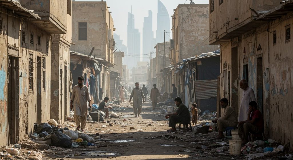 Dubai's Other Face: Where thousands of poor live lives of poverty and hell behind the opulent glitter.